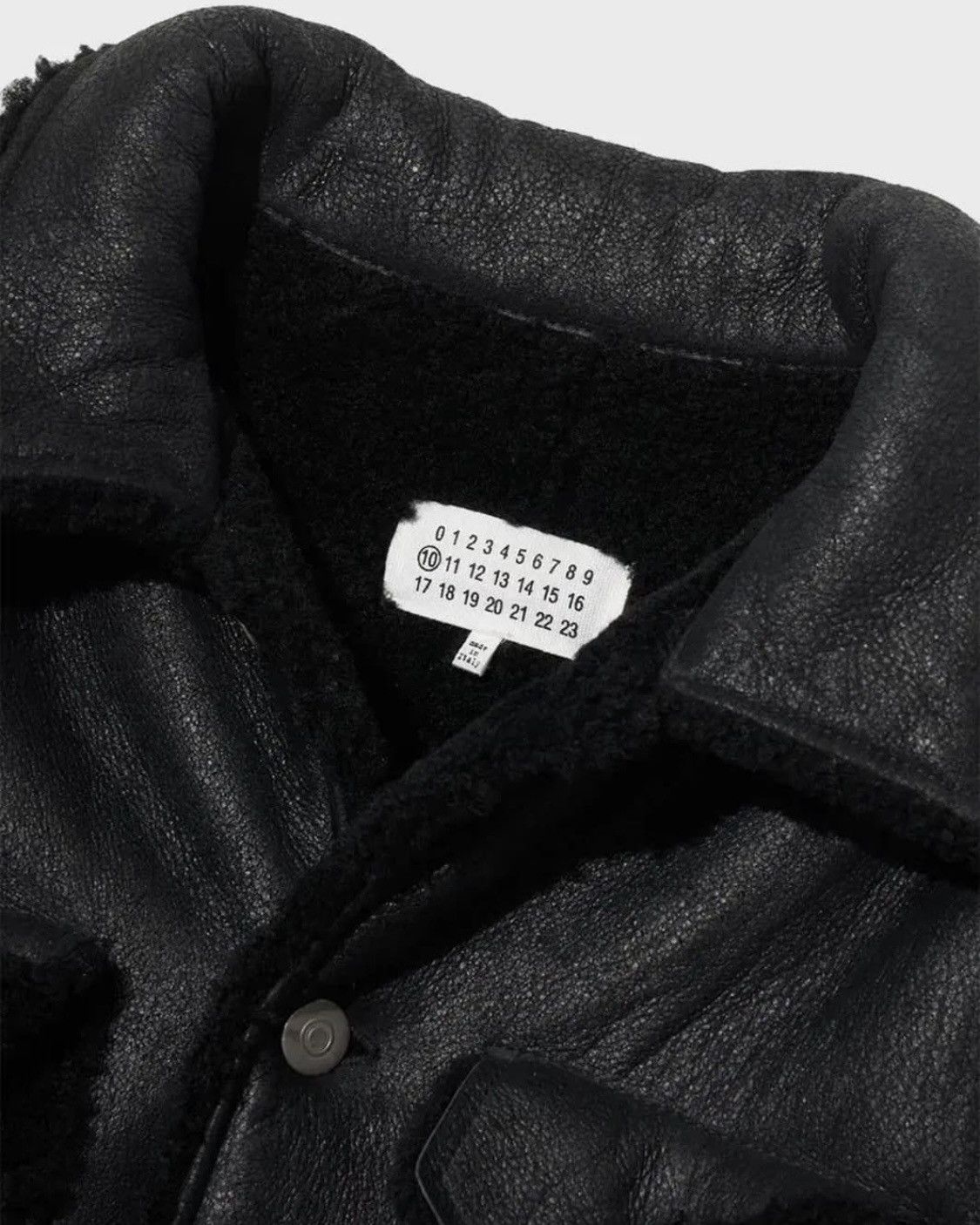 Maison Margiela Maison Margiela Sherling Leather Jacket Size US M / EU 48-50 / 2 - 4 Thumbnail