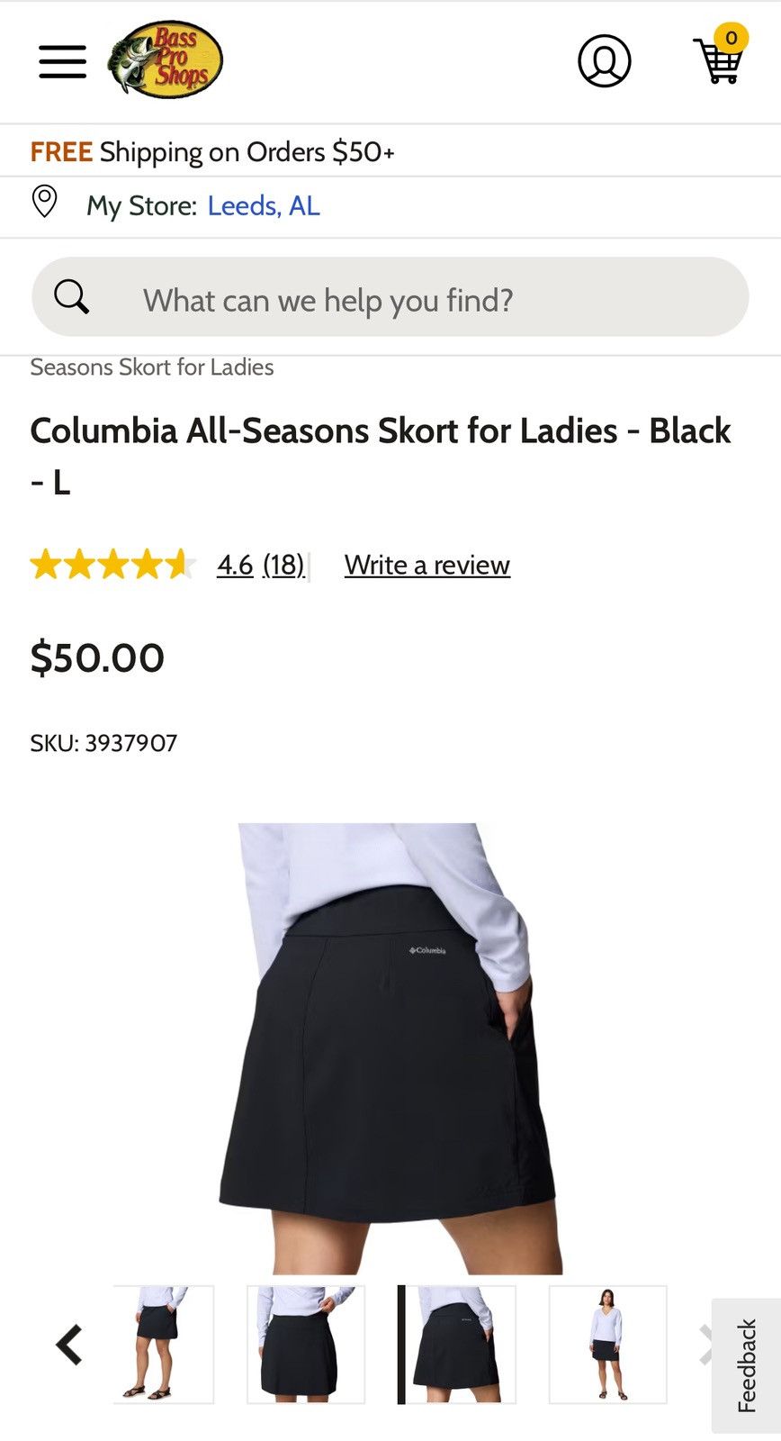Columbia Columbia All-Seasons Black Skort Women’s Sz Large Size 31" - 10 Thumbnail