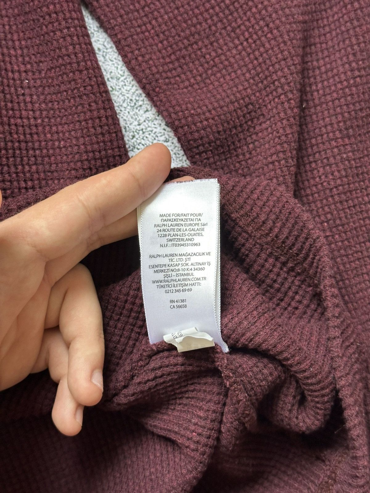 Polo Ralph Lauren Vintage Polo Ralph Lauren Sweater Burgundy Size US L / EU 52-54 / 3 - 9 Thumbnail