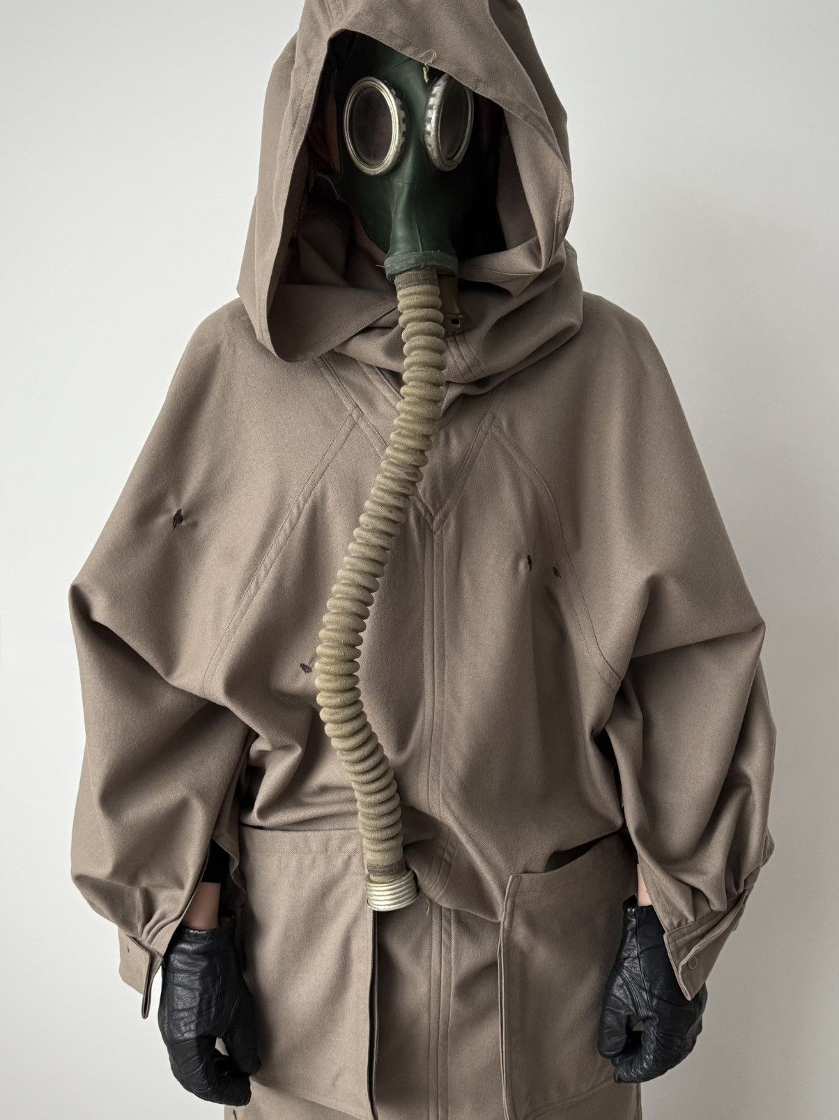 Vintage Morgane Le Fay 'Mystical' Asymetrical Wool Cloak Jacket Size L / US 10 / IT 46 - 2 Thumbnail