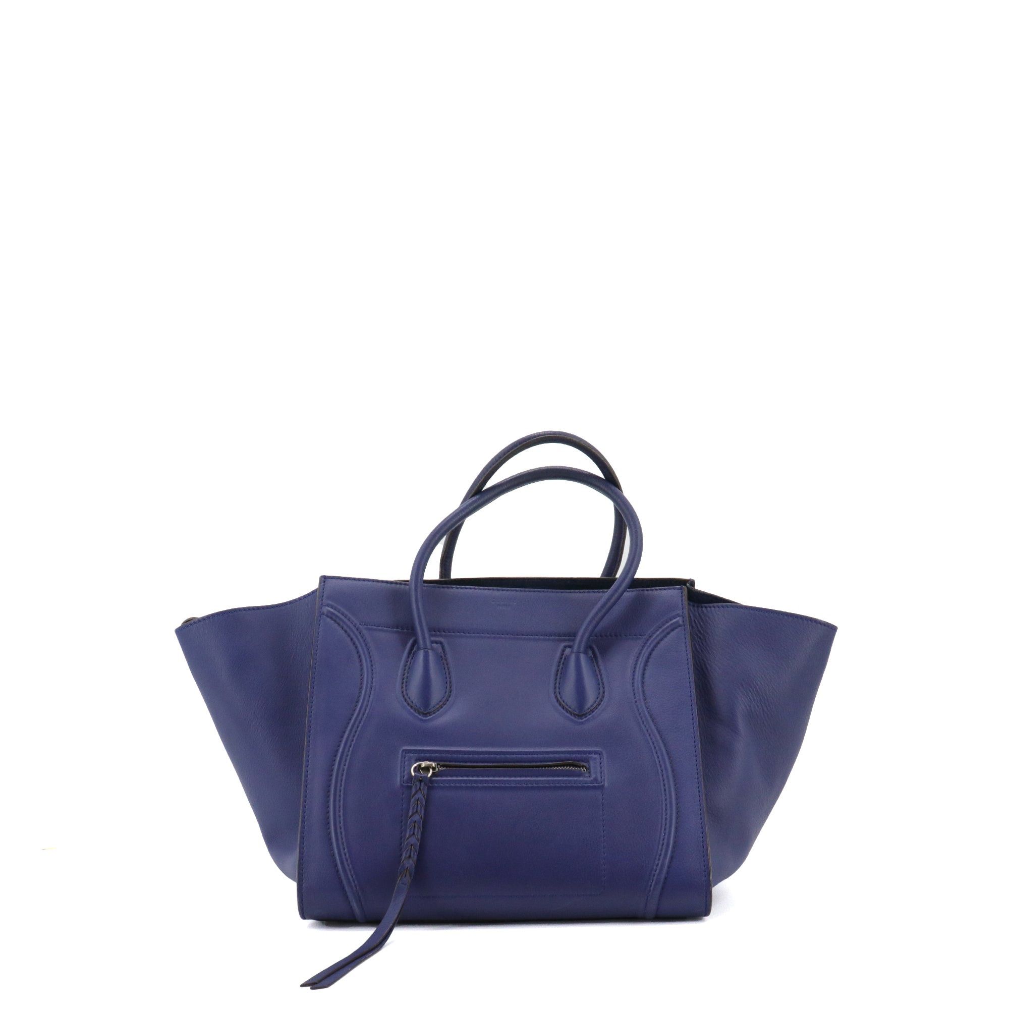 Celine CELINE - Celine Luggage handbag in blue leather Size ONE SIZE - 1 Thumbnail