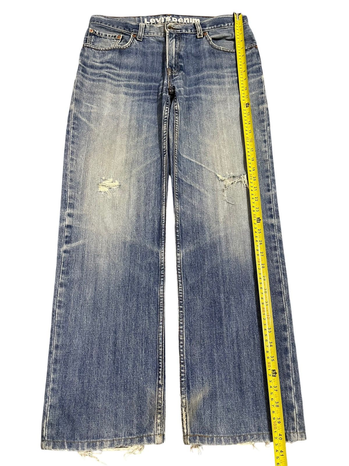 Levi's Vintage 90s Levis 502 Faded Wash Distress Loose Jeans Size US 33 - 13 Thumbnail