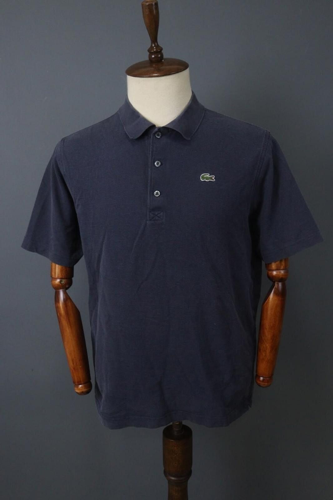 Lacoste Lacoste Navy 100% Cotton Button Front Polo Shirt Size 6 Size US M / EU 48-50 / 2 - 1 Thumbnail