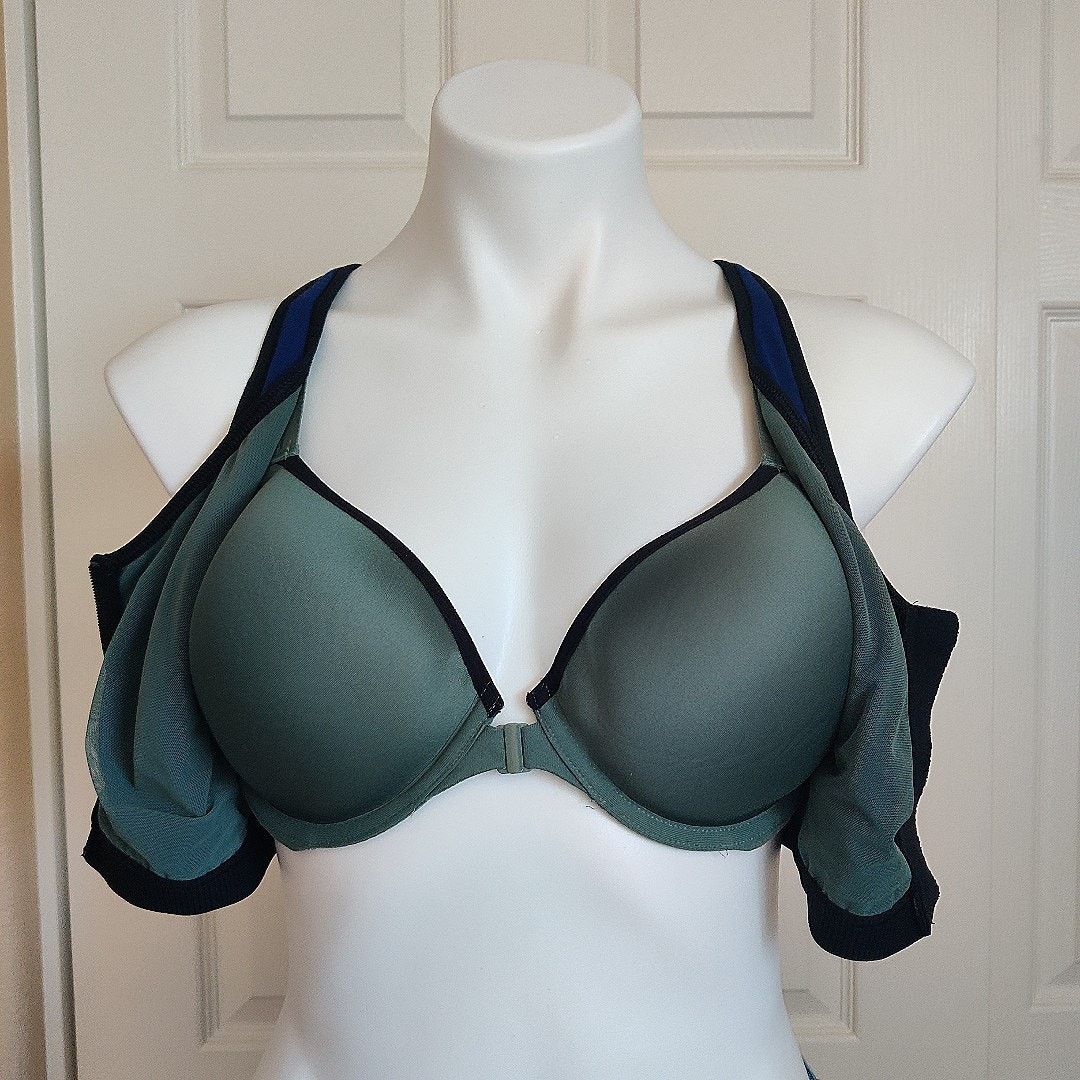 Victoria's Secret Knockout colorblock front closure sports bra 36D Size ONE SIZE - 4 Thumbnail