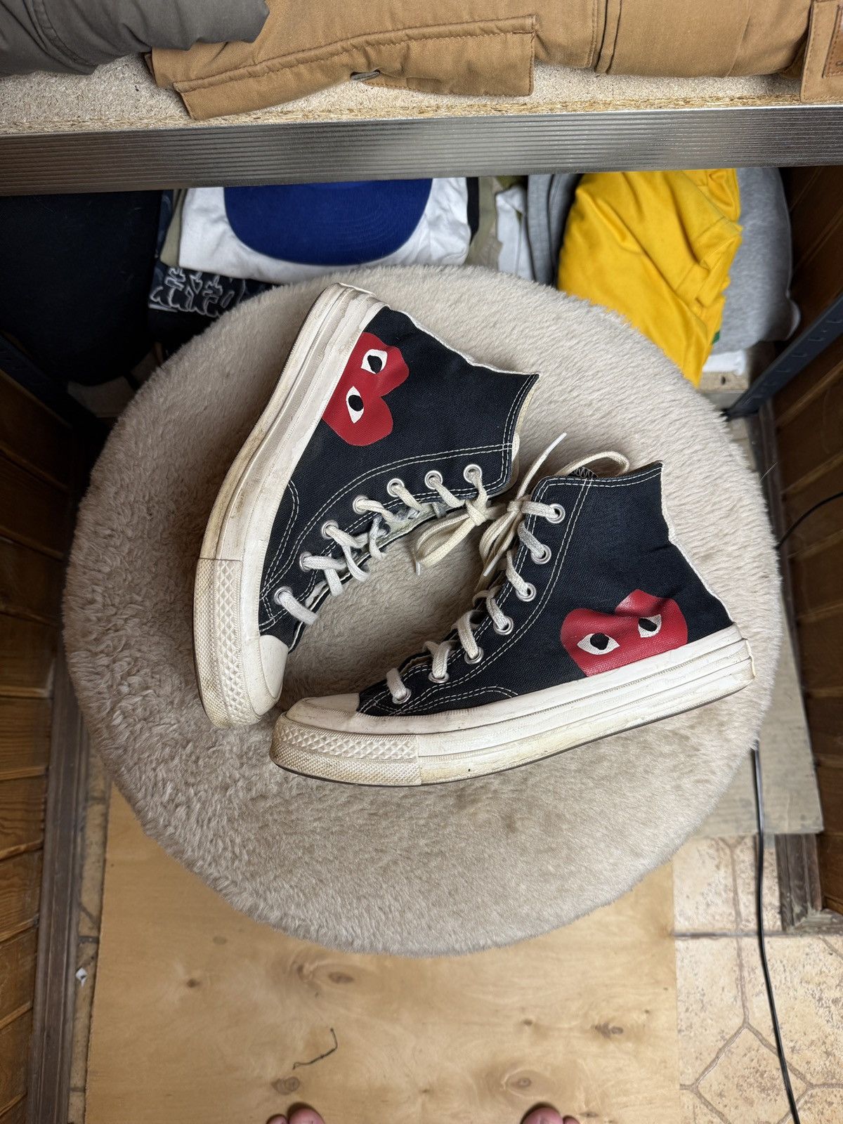 COMME des Garçons Converse High Top (Black)