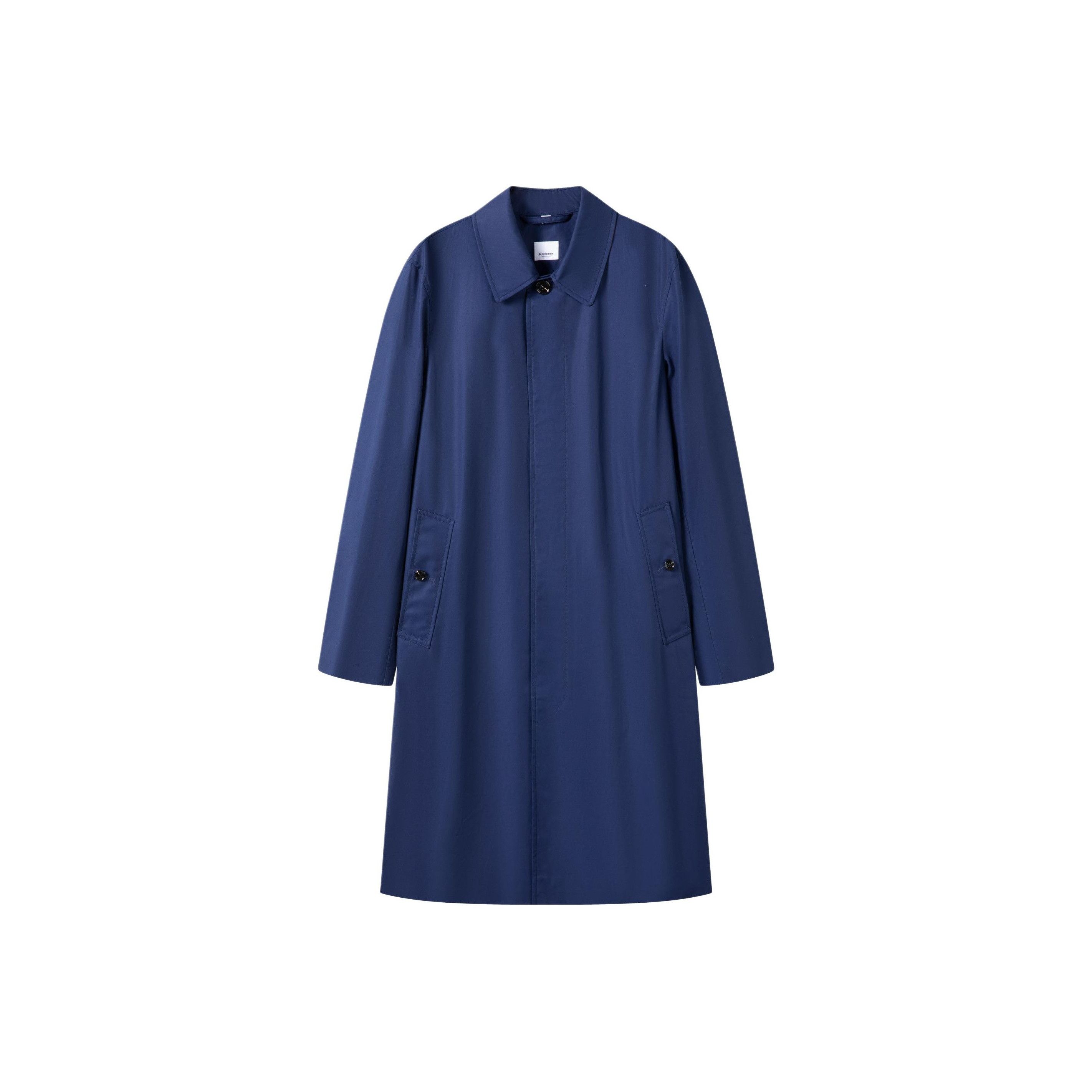Burberry Burberry Navy Cotton Coat Size S Size US S / EU 44-46 / 1 - 1 Thumbnail