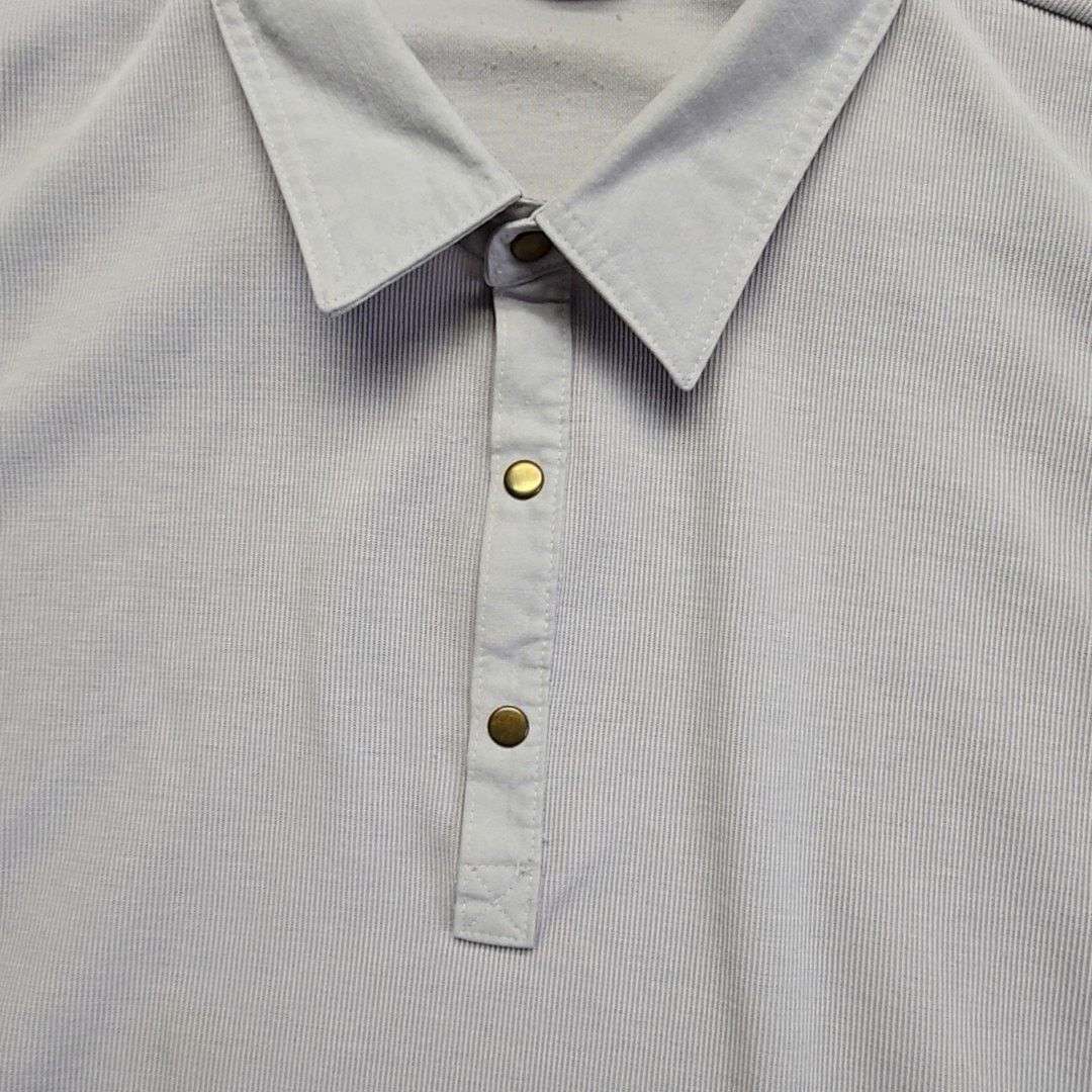 Vintage Vintage Knightsbridge Shirt Gray Ribbed XL Polo Long Sleeve Size US XL / EU 56 / 4 - 8 Thumbnail