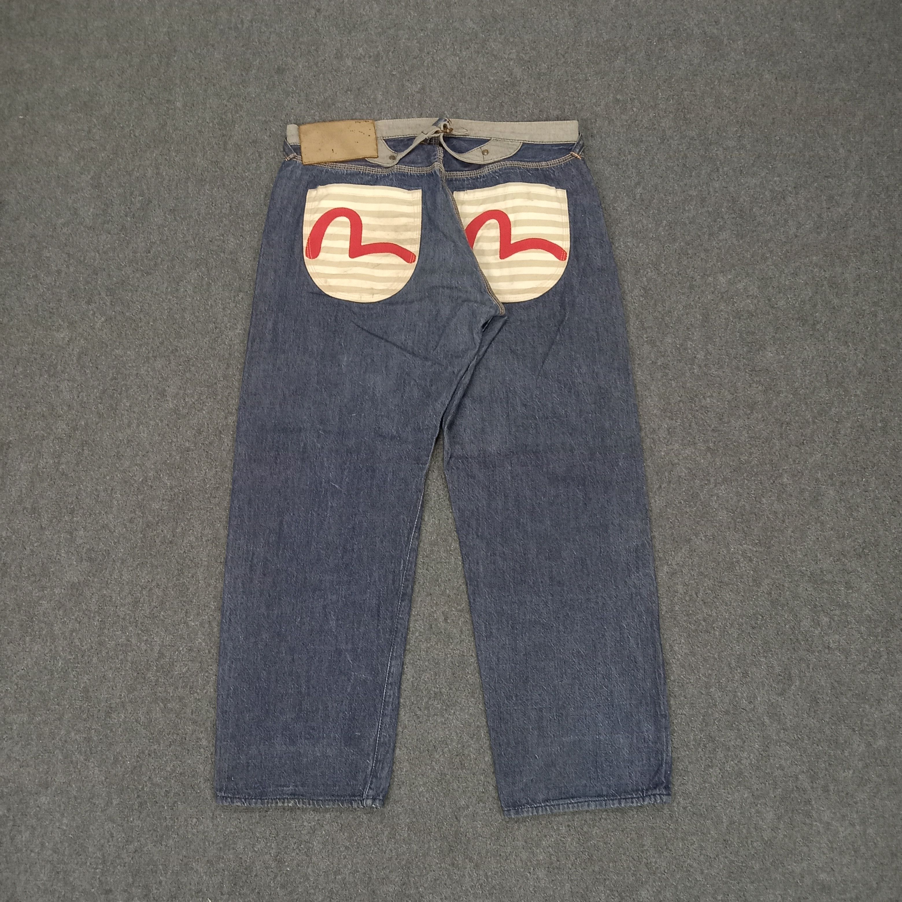 Evisu Yamane Japanese Brand Daicock Custom Denim Jeans Size US 35 - 5 Thumbnail