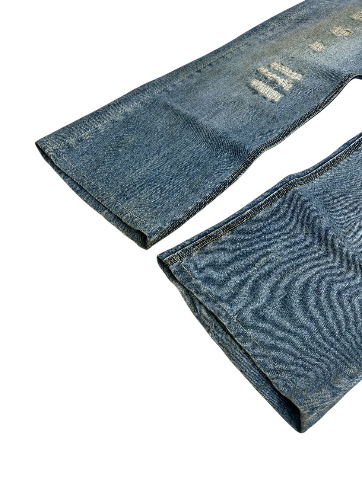 Le Grande Bleu (L.G.B.) Vintage Flare Redsquad Denim Uruboro Stitch Distressed Dirty Size US 30 / EU 46 - 4 Thumbnail