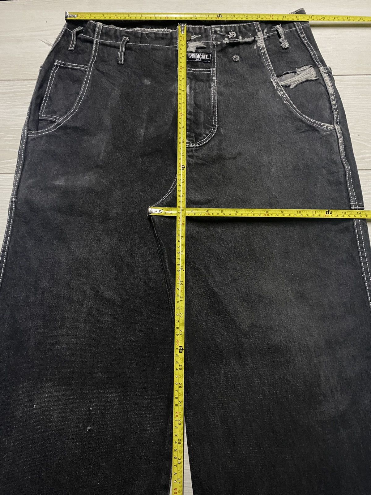 SKYLRK Syndicate Hip Hope Pants Crazy Baggy Like Jnco Style Size US 37 - 18 Thumbnail