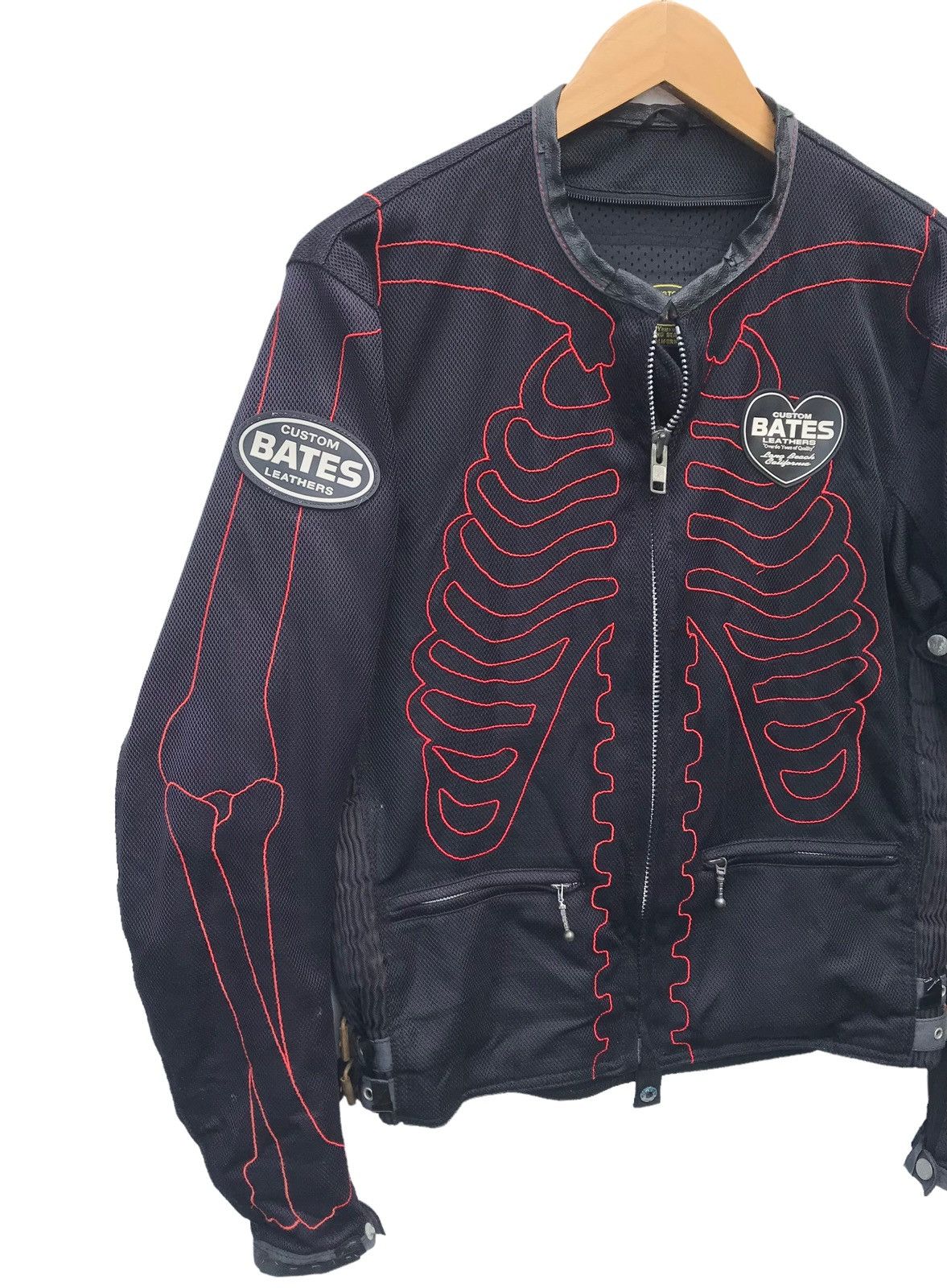 Sports Specialties Vintage Bates Leather Skeleton Biker Jacket Size US M / EU 48-50 / 2 - 6 Thumbnail