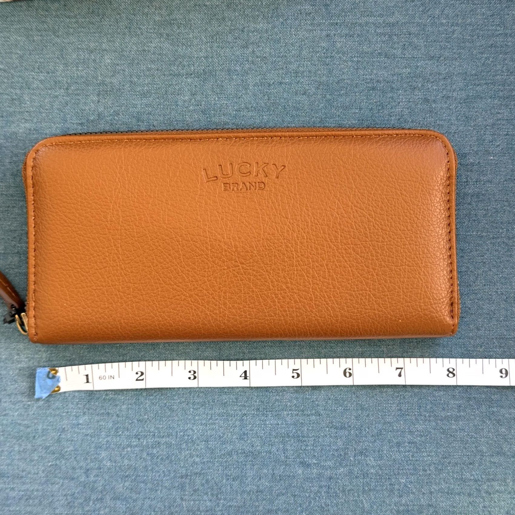 Lucky Brand Lucky Brand Wristlet Wallet Set Womens One Size Brown Leather Card Case Clover Size ONE SIZE - 7 Thumbnail
