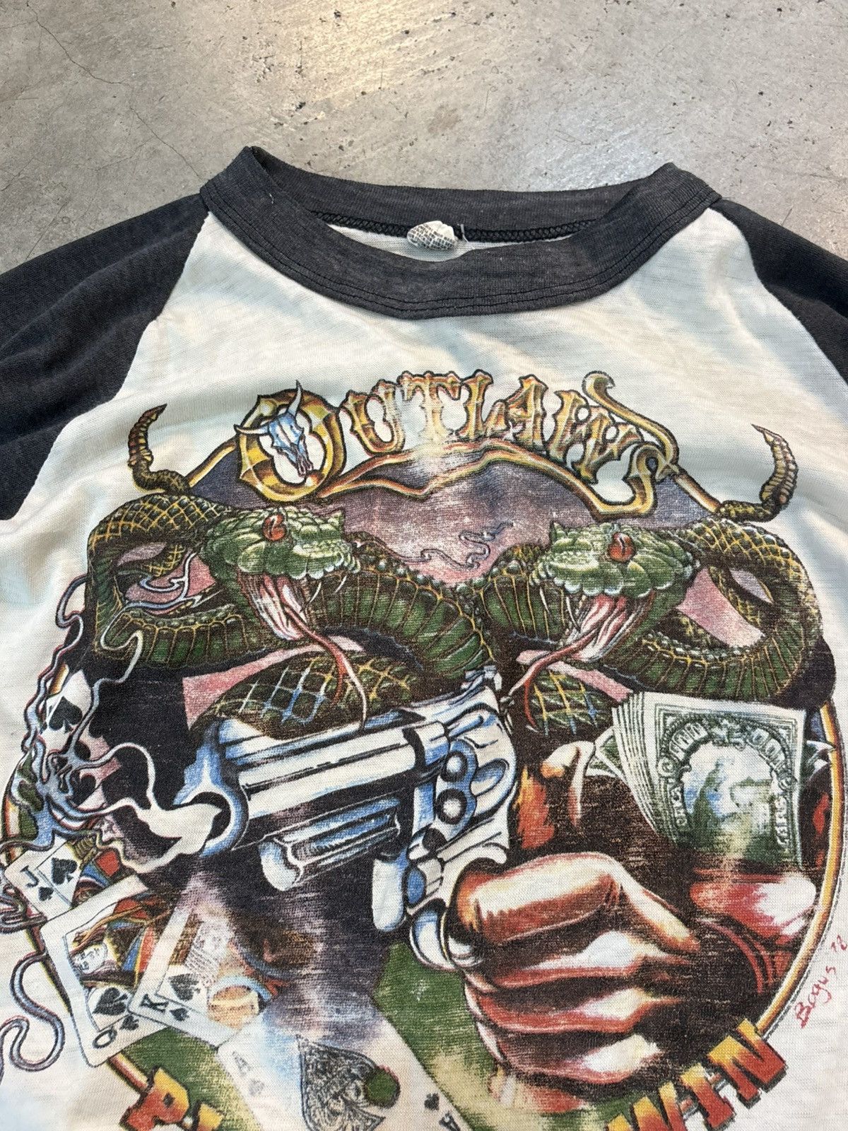 Vintage The Outlaws “Playin’ to Win” 1978-1979 Size US L / EU 52-54 / 3 - 6 Thumbnail