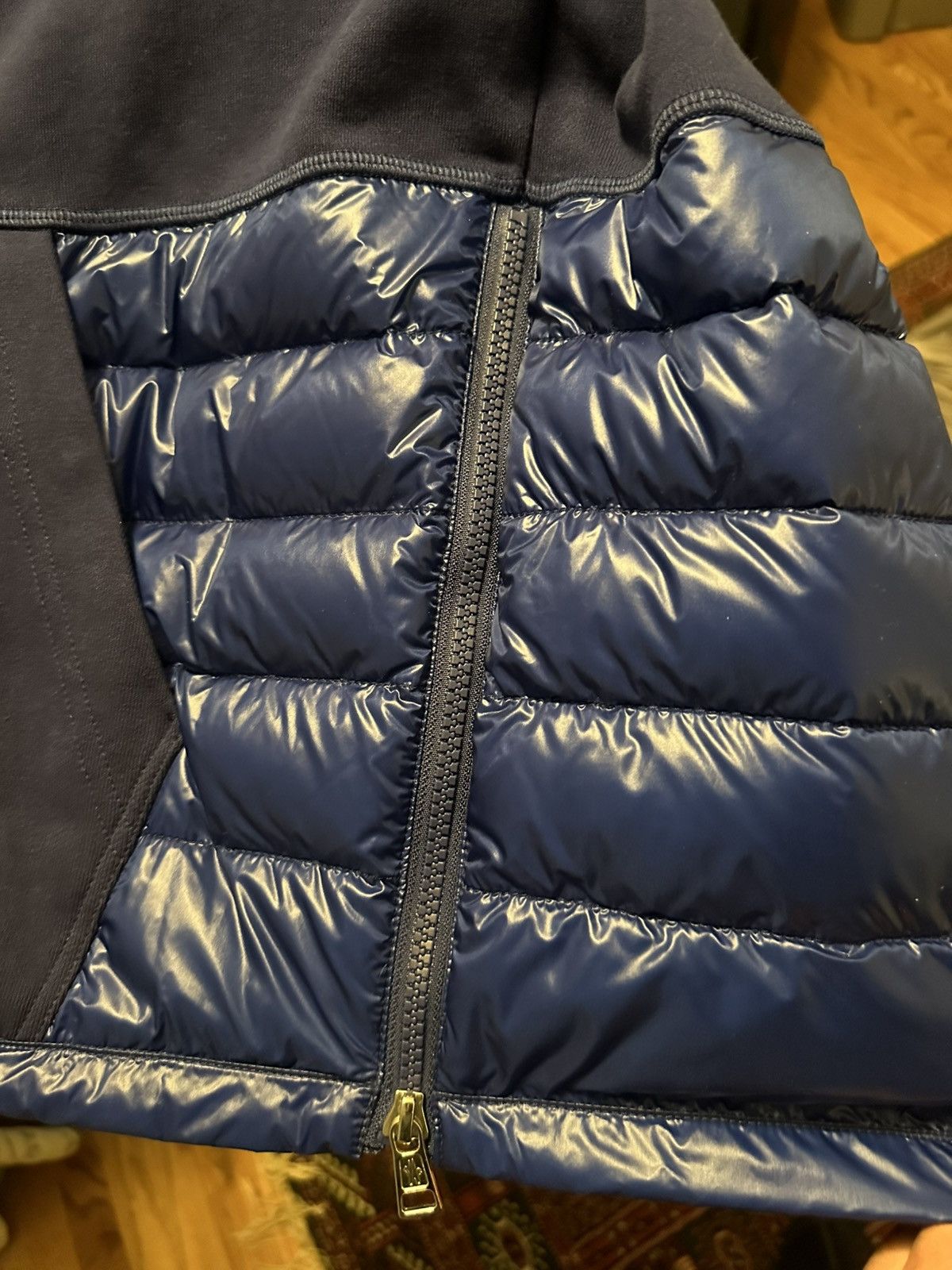 Moncler Moncler Partial Down Hoodie Size US L / EU 52-54 / 3 - 4 Thumbnail