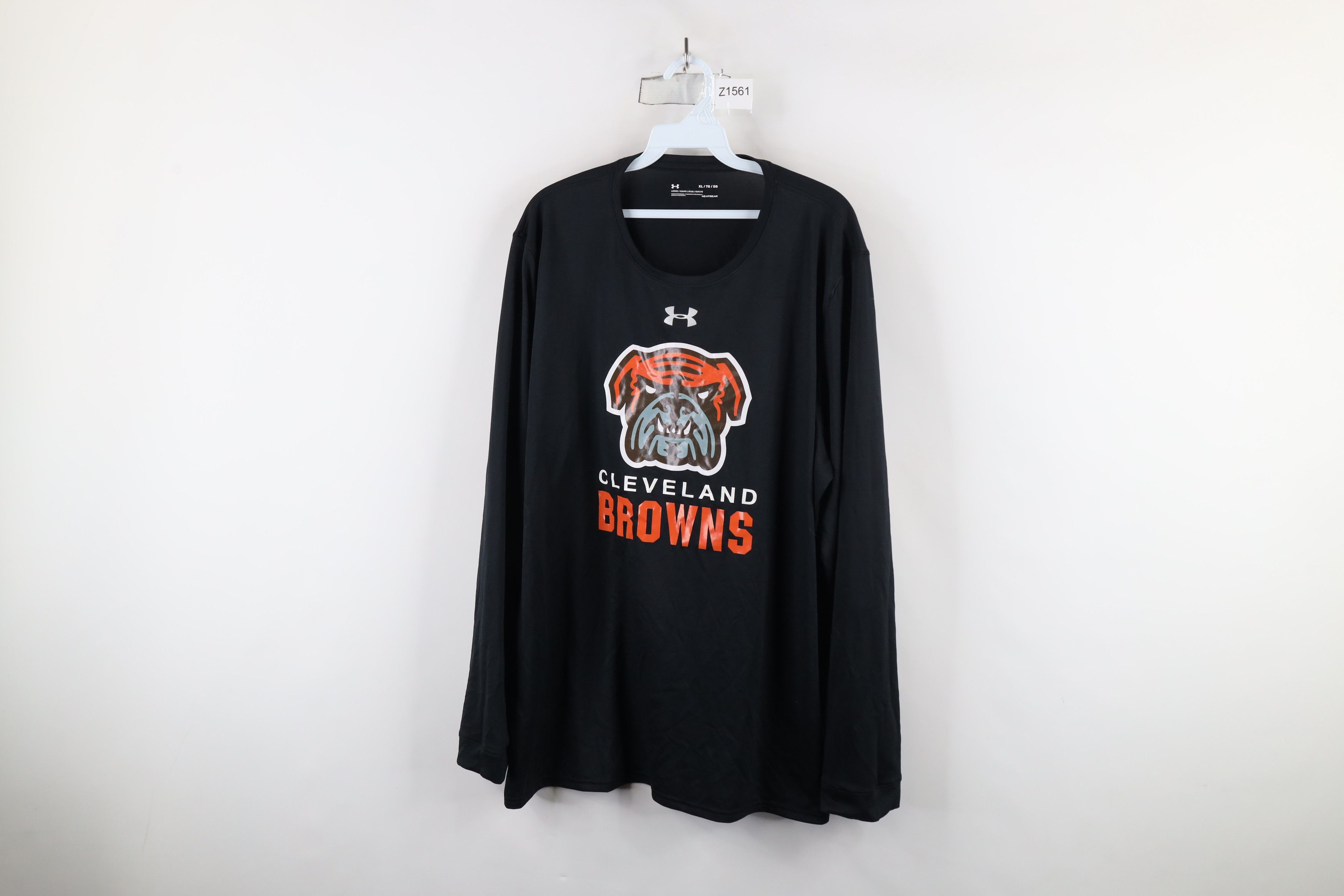Under Armour × Vintage Under Armour Cleveland Football Long Sleeve T-Shirt Black Size US XL / EU 56 / 4 - 1 Thumbnail