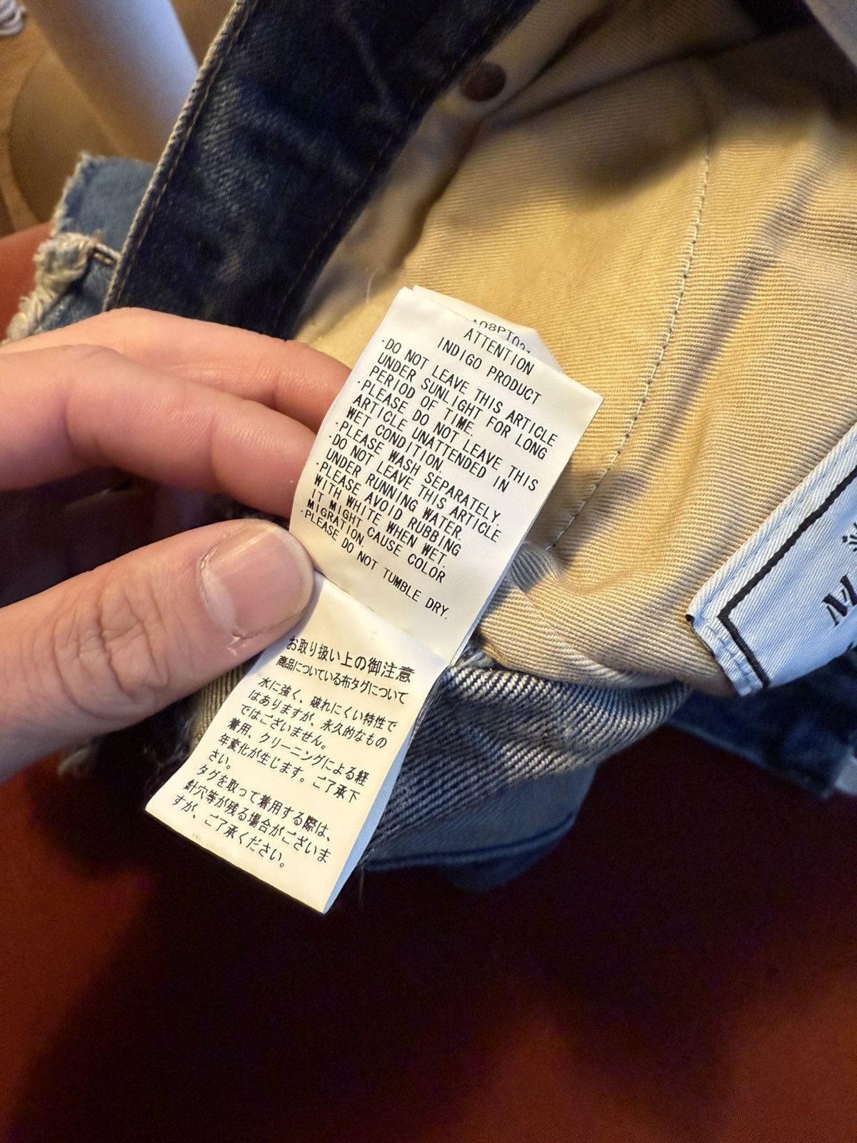 Maison MIHARA YASUHIRO Maison Mihara Yasuhiro Indigo Slide Denim Size US 31 - 11 Thumbnail
