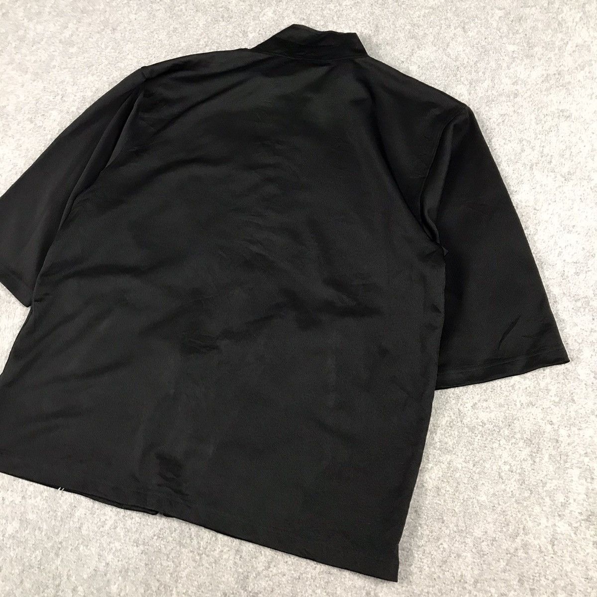 JAPANERS DRAGON EMBROIDERY ZIPPER JACKET SHORT SLEEVE JACKET