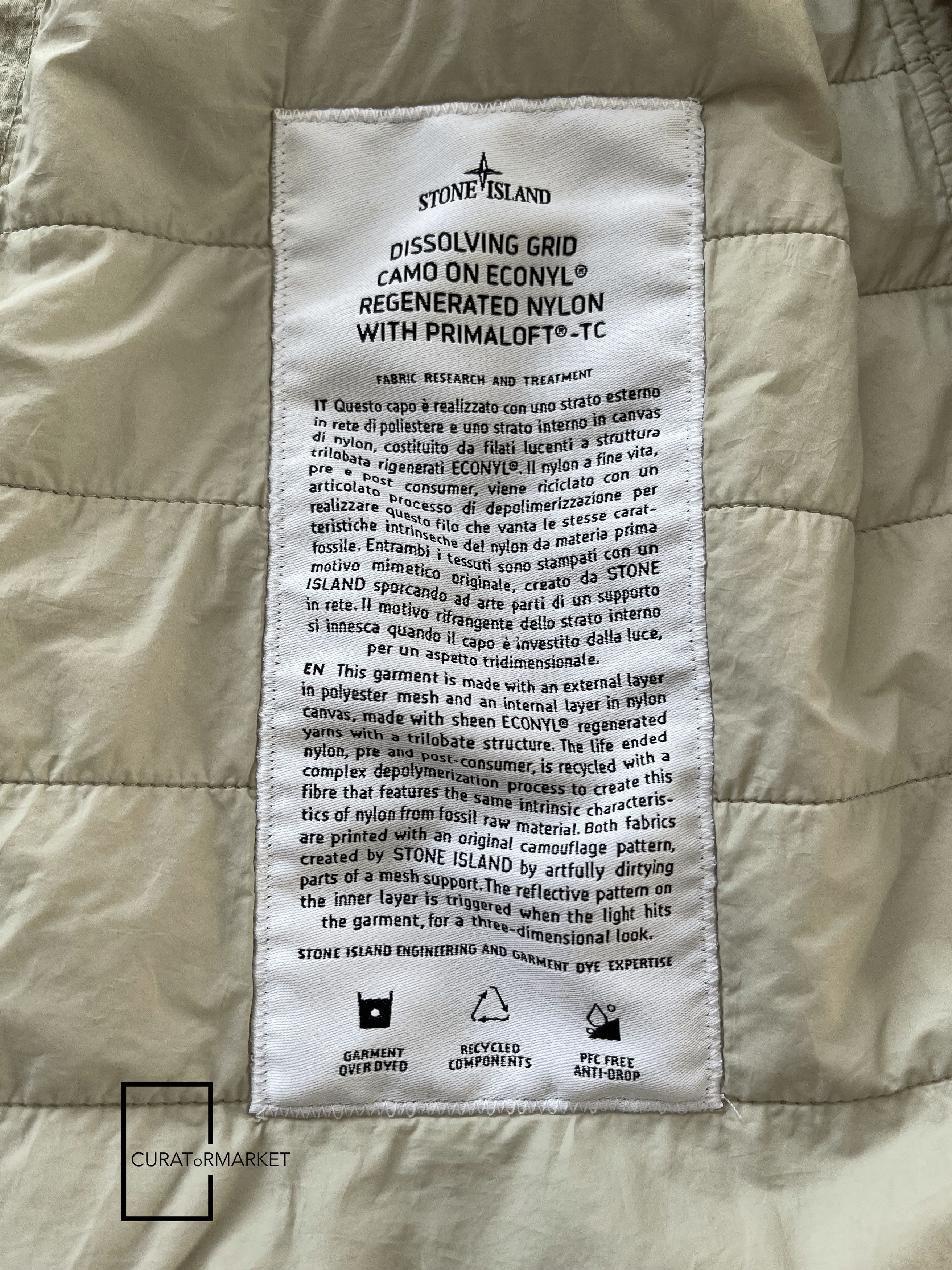 Stone Island M Dissolving Grid Camo Cargo Puff Vest Econyl Primaloft SS24 Size US M / EU 48-50 / 2 - 13 Thumbnail