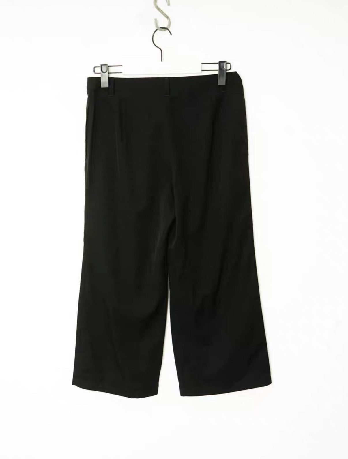 Yohji Yamamoto Yohji Yamamoto Wool Cropped Wide-Leg Pants Size US 32 / EU 48 - 5 Thumbnail