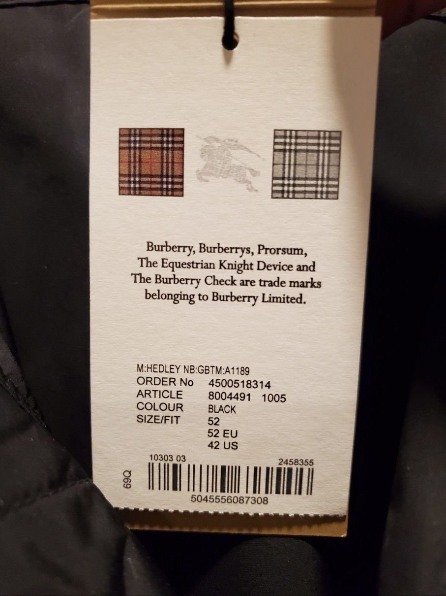Burberry Burberry Hedley Black Hood Jacket Sz 52 Size US L / EU 52-54 / 3 - 10 Thumbnail