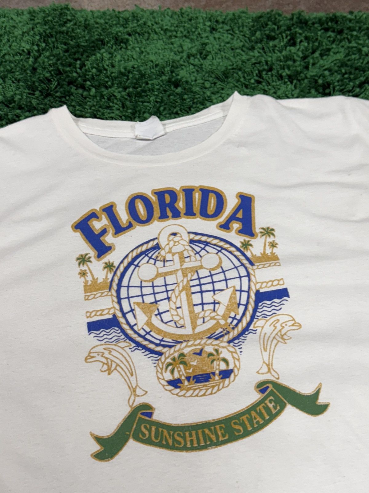 Vintage Vintage Florida Anchor Souvenir Logo State Tee White XL Size US XL / EU 56 / 4 - 3 Thumbnail