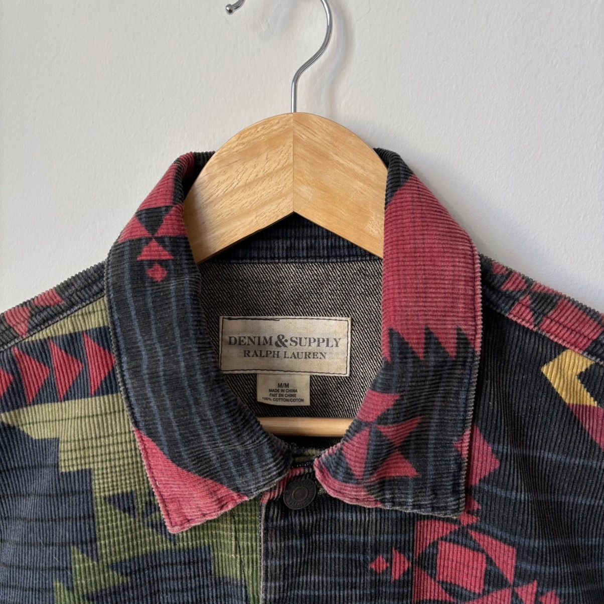 Ralph Lauren Denim & Supply Denim Trucker Jacket Southwestern Aztec Size US M / EU 48-50 / 2 - 5 Thumbnail