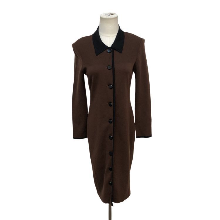 Yves Saint Laurent Yves Saint Laurent Brown Button Knit Cardigan Size M Size US M / EU 48-50 / 2 - 1 Thumbnail