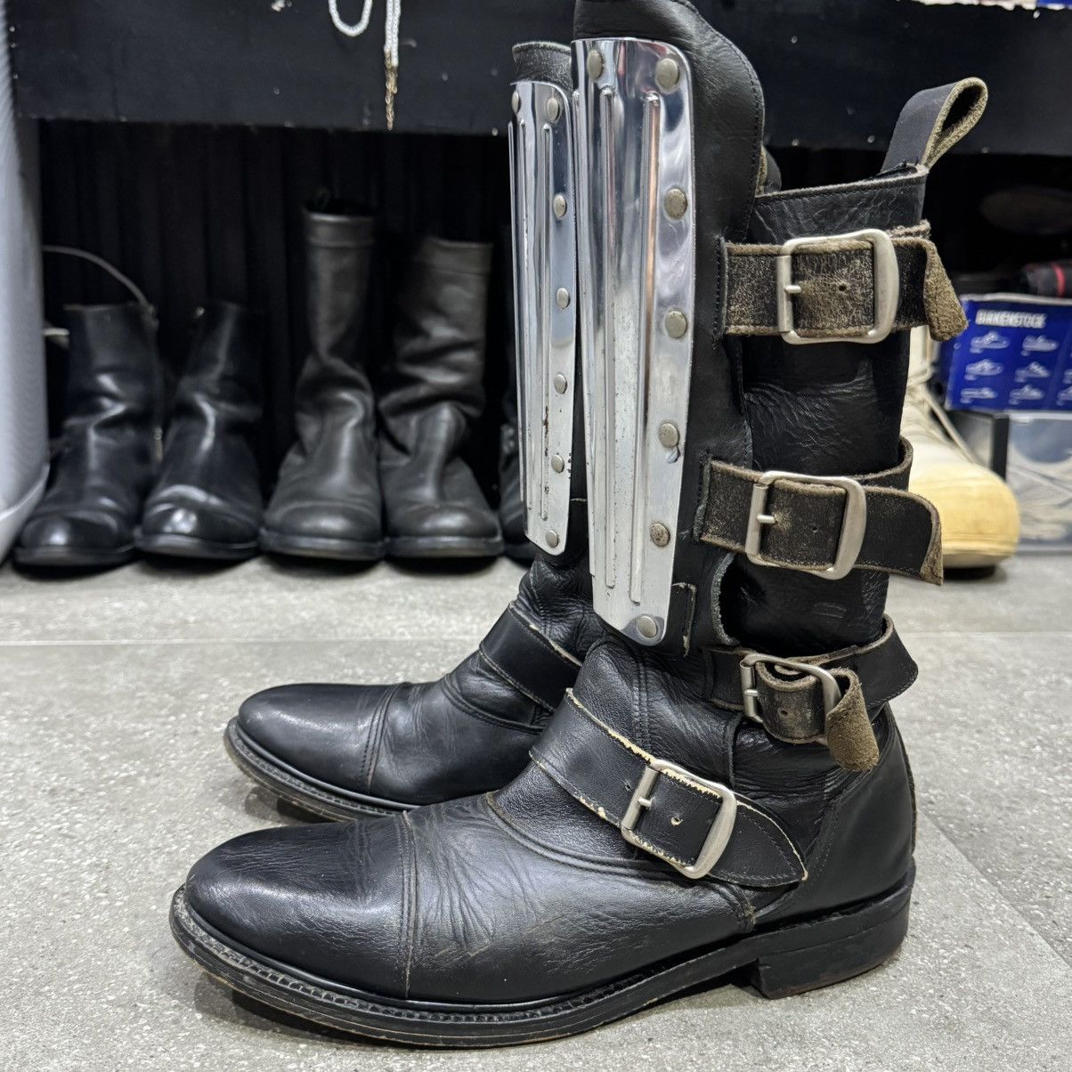 Dr. Martens Vintage Mad Max Avant Garde Metal Plated Leather Boots Size US 7 / EU 40 - 6 Thumbnail