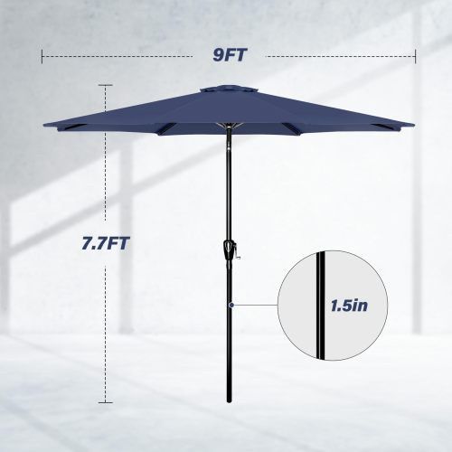 Designer × Homemade Patio Umbrella Outdoor Table Market Yard Umbrella Size US L / EU 52-54 / 3 - 2 Thumbnail