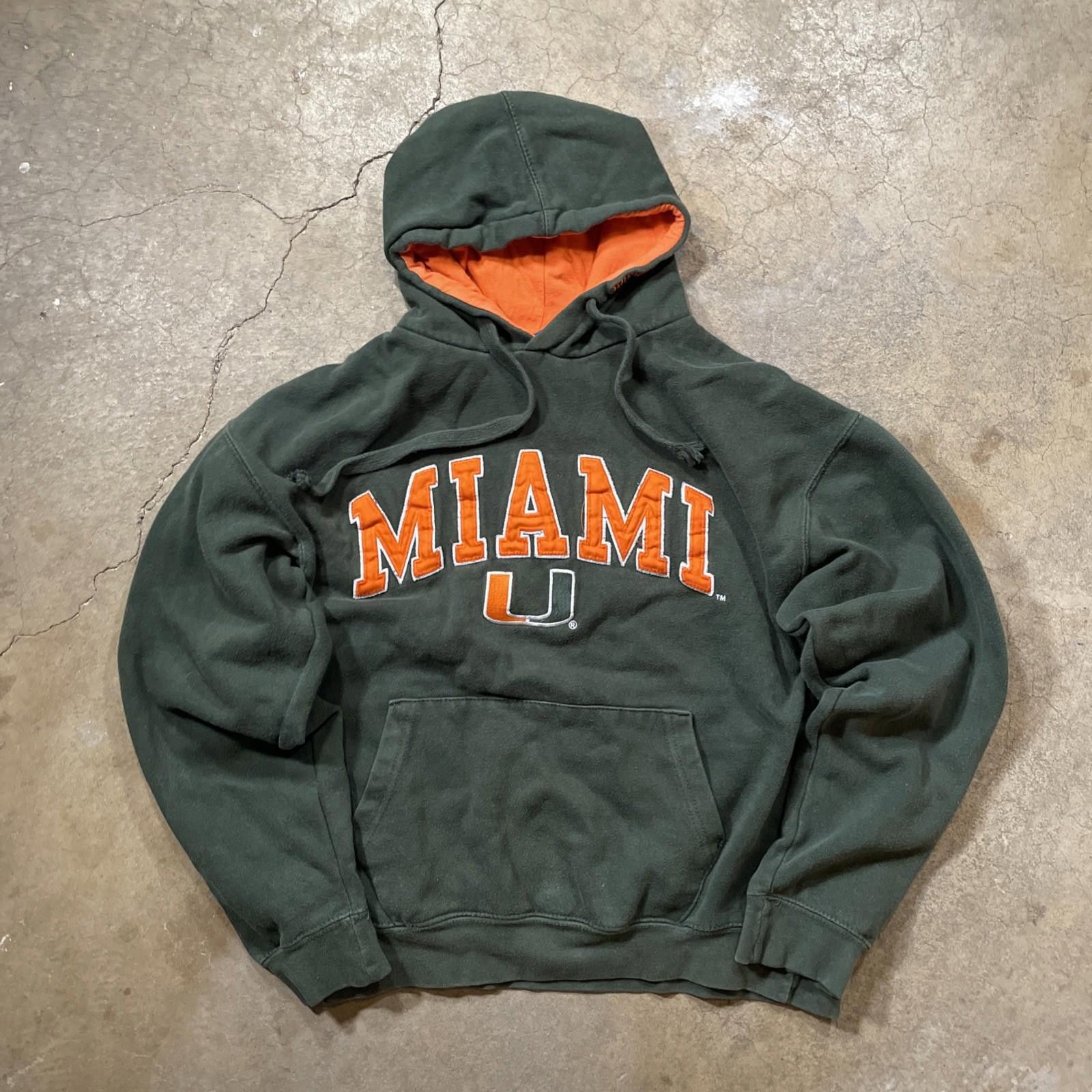 Other VTG University of Miami Hurricanes OVB NFL Hoodie Mens M Size ONE SIZE - 1 Thumbnail