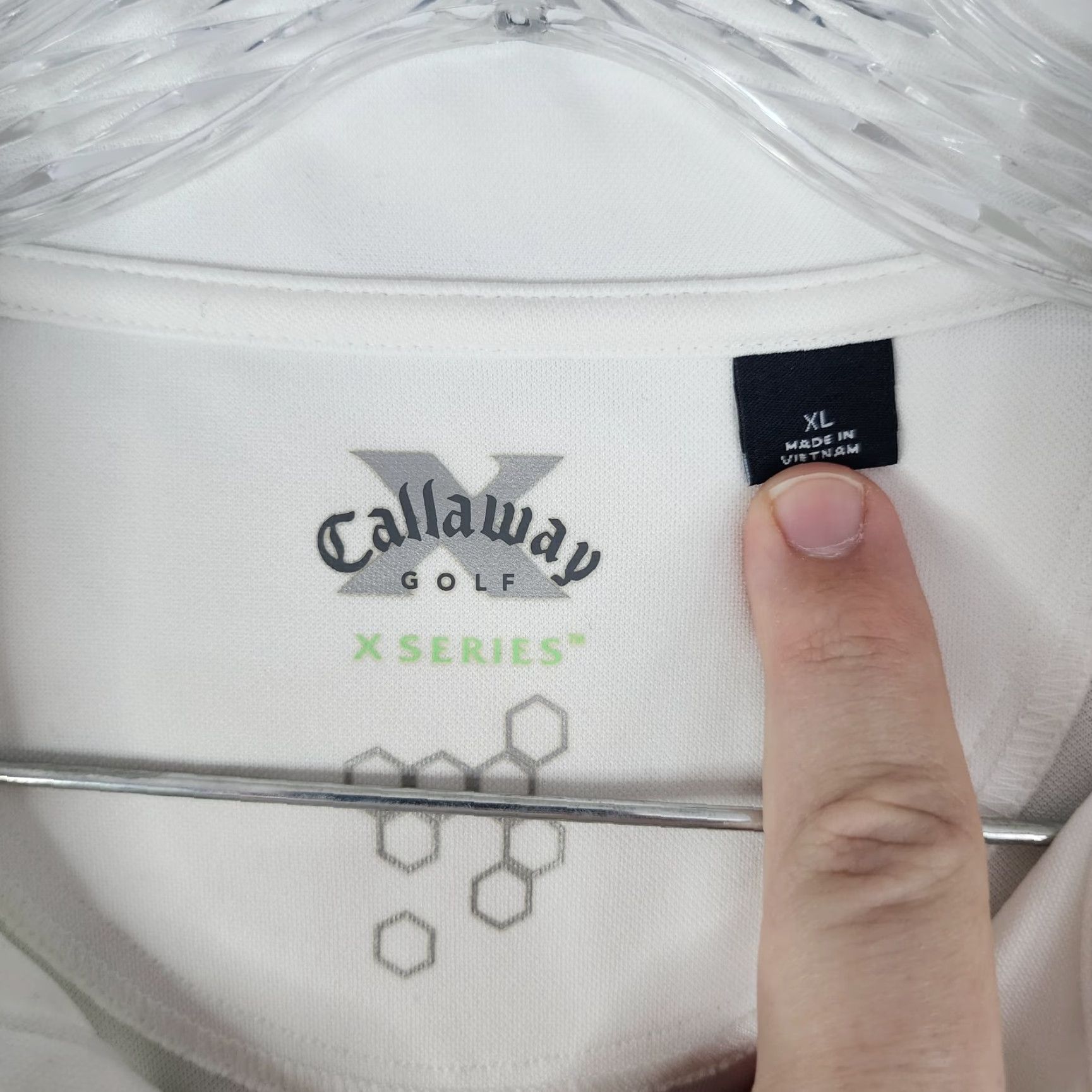 Callaway CALLAWAY GOLF X SERIES Polo Shirt Men Short Sleeve XL White Size US XL / EU 56 / 4 - 5 Thumbnail