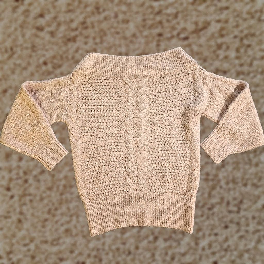 Pinko Sleeping On Snow Sweater Womens Medium Pink Alpaca Wool Off Shoulder Casual Size M / US 6-8 / IT 42-44 - 1 Thumbnail