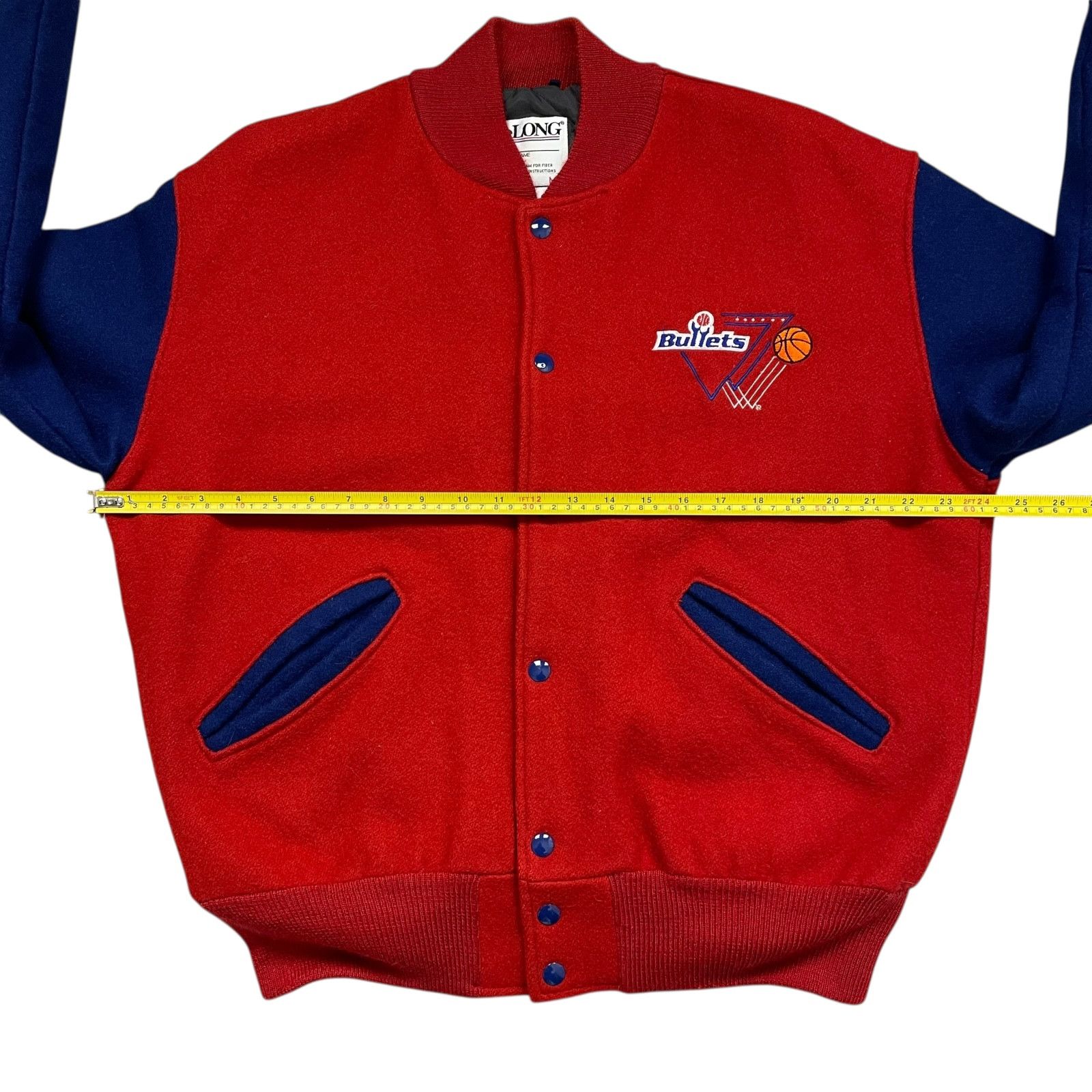 NBA VTG 90s WASHINGTON BULLETS DELONG WOOL VARSITY JACKET M Size US M / EU 48-50 / 2 - 9 Thumbnail