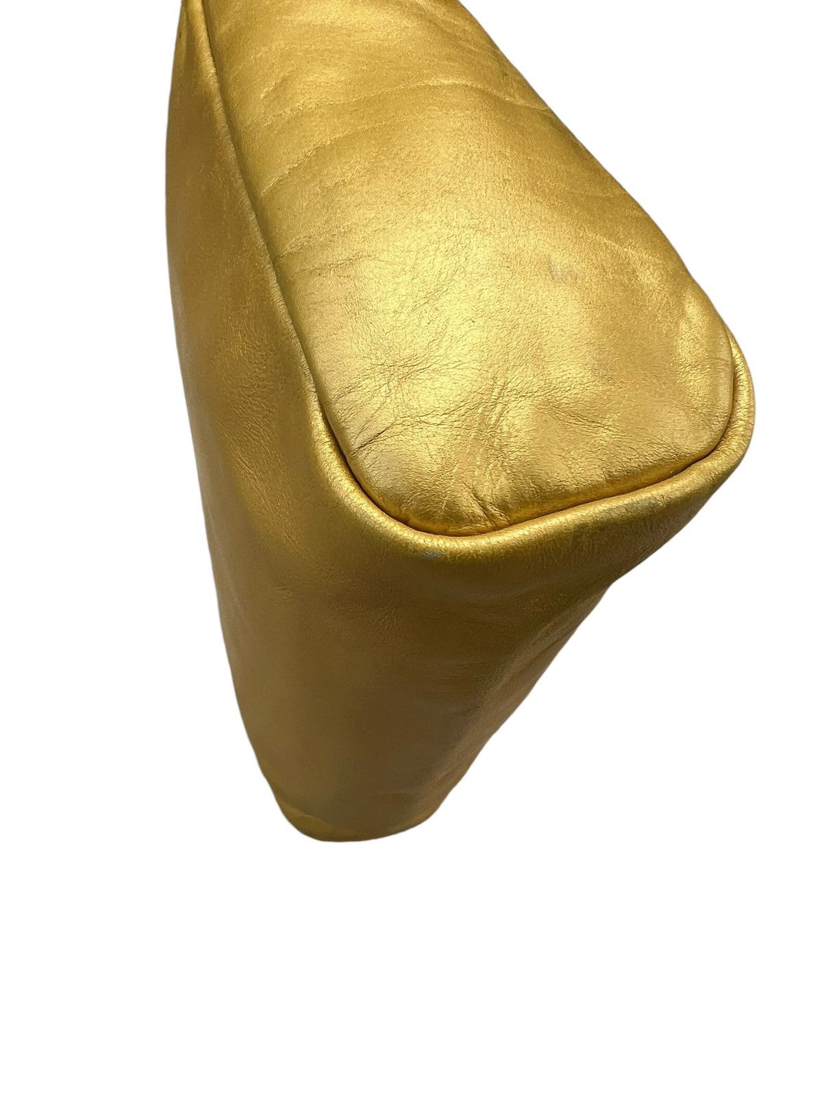 A.P.C. Vintage A.P.C. Patina Leather Yellow Gold Clutch Bag Size ONE SIZE - 11 Thumbnail