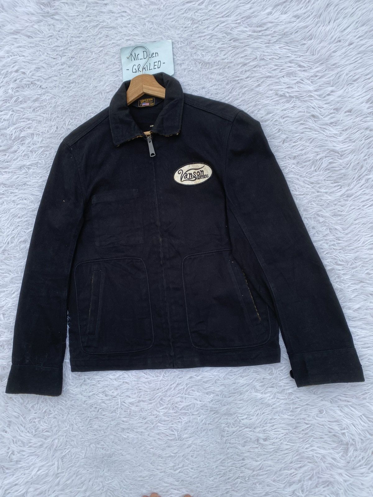 Japanese Brand Rare Vintage 90s Vanson Leather Cotton Jacket Size US M / EU 48-50 / 2 - 12 Thumbnail