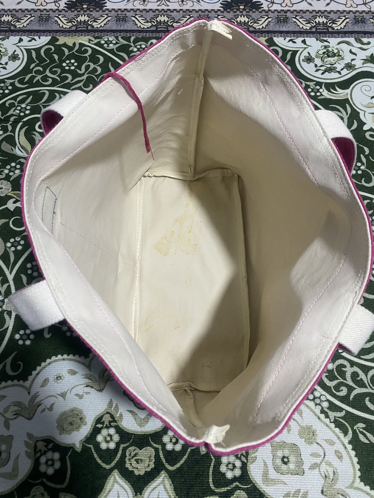 L.L. Bean × Vintage Vintage Tote Bag L.L Bean white Pink Size ONE SIZE - 3 Thumbnail