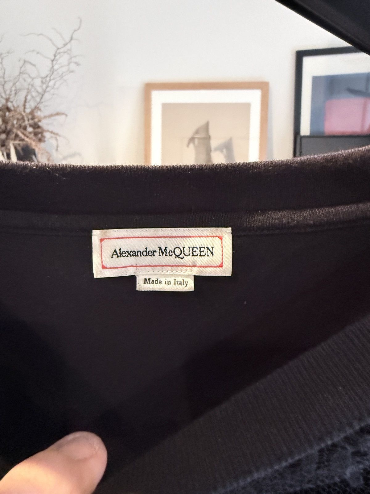 Alexander McQueen T-shirt with floral mesh Size US M / EU 48-50 / 2 - 4 Thumbnail