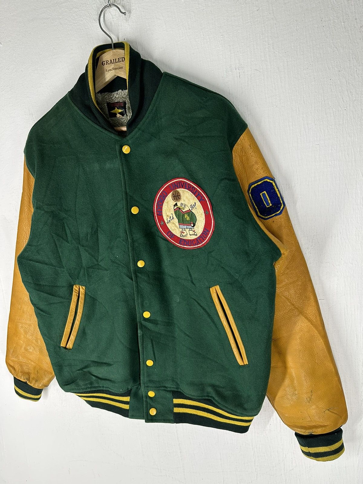 Vintage Vintage Albatross Since1982 Varsity Leather Jacket Size US M / EU 48-50 / 2 - 5 Thumbnail