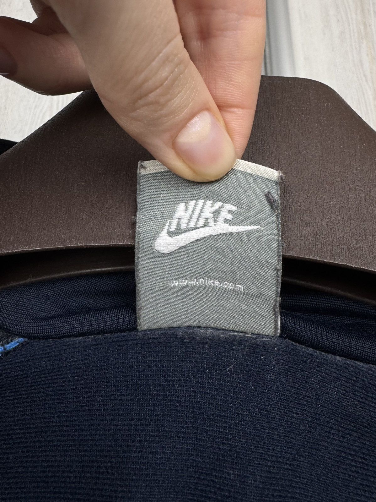Nike Nike vintage y2k big logo navy blue track top jacket Size US L / EU 52-54 / 3 - 11 Thumbnail