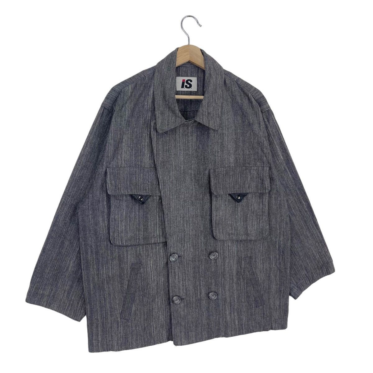 Issey Miyake 80’s Double Brested Jacket Size US L / EU 52-54 / 3 - 3 Thumbnail