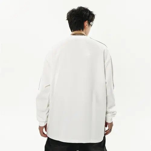 Other Harada x Jingu y2k Style Striped White Long Sleeve T Shirt Size US L / EU 52-54 / 3 - 3 Thumbnail