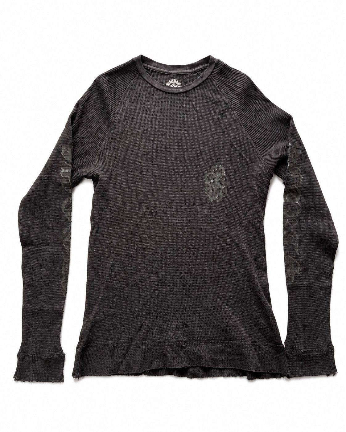 Chrome Hearts Dagger Scroll Logo Thermal Vintage Long Sleeve