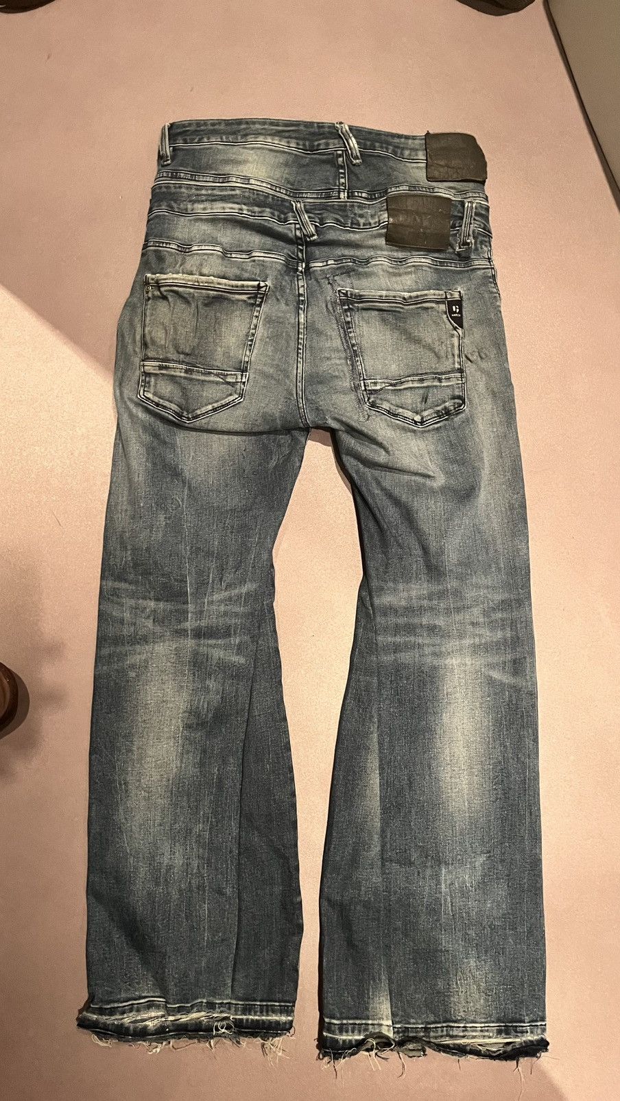 Handmade Double waist flair jeans selfmade Size US 32 / EU 48 - 2 Thumbnail