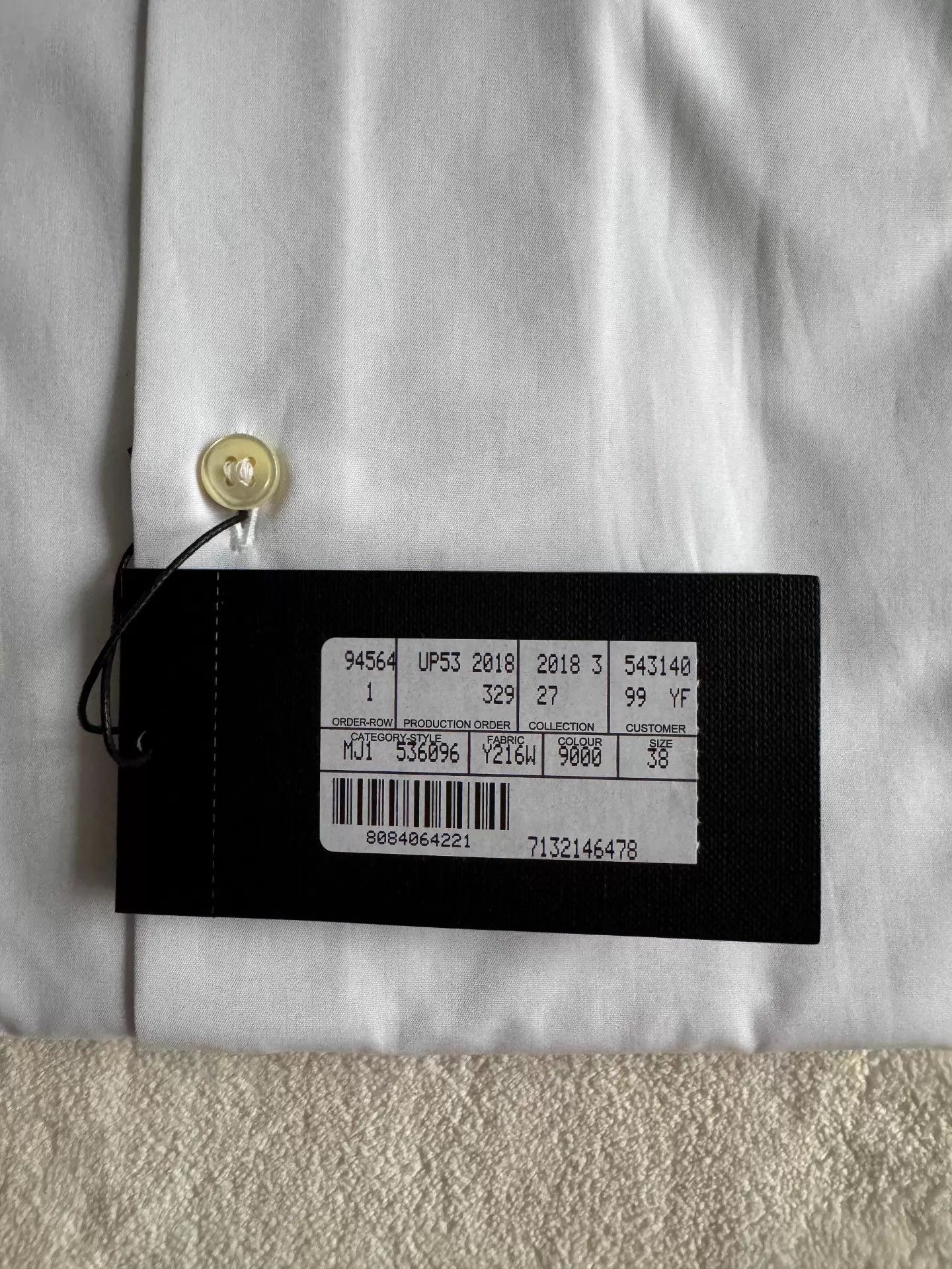 Saint Laurent Paris Saint Laurent Men's White Shirt K33 Size US XXS / EU 40 - 4 Thumbnail