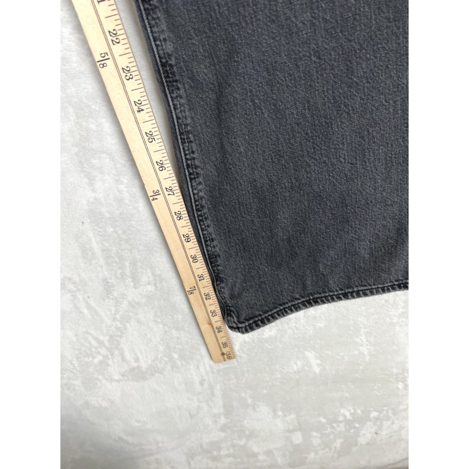 American Eagle Outfitters VINTAGE American Eagle Outfitters Jeans Women 16 Long Charcoal Wash 90s Bootcut Distressed Denim Size 38" / US 16 / IT 52 - 5 Thumbnail