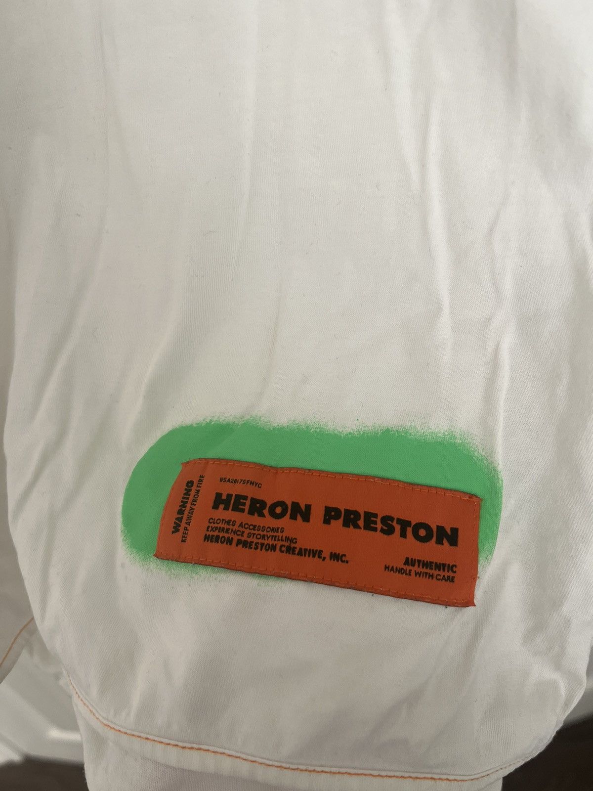Heron Preston The streets are crazy white heron Preston t shirt Size US XXL / EU 58 / 5 - 3 Thumbnail