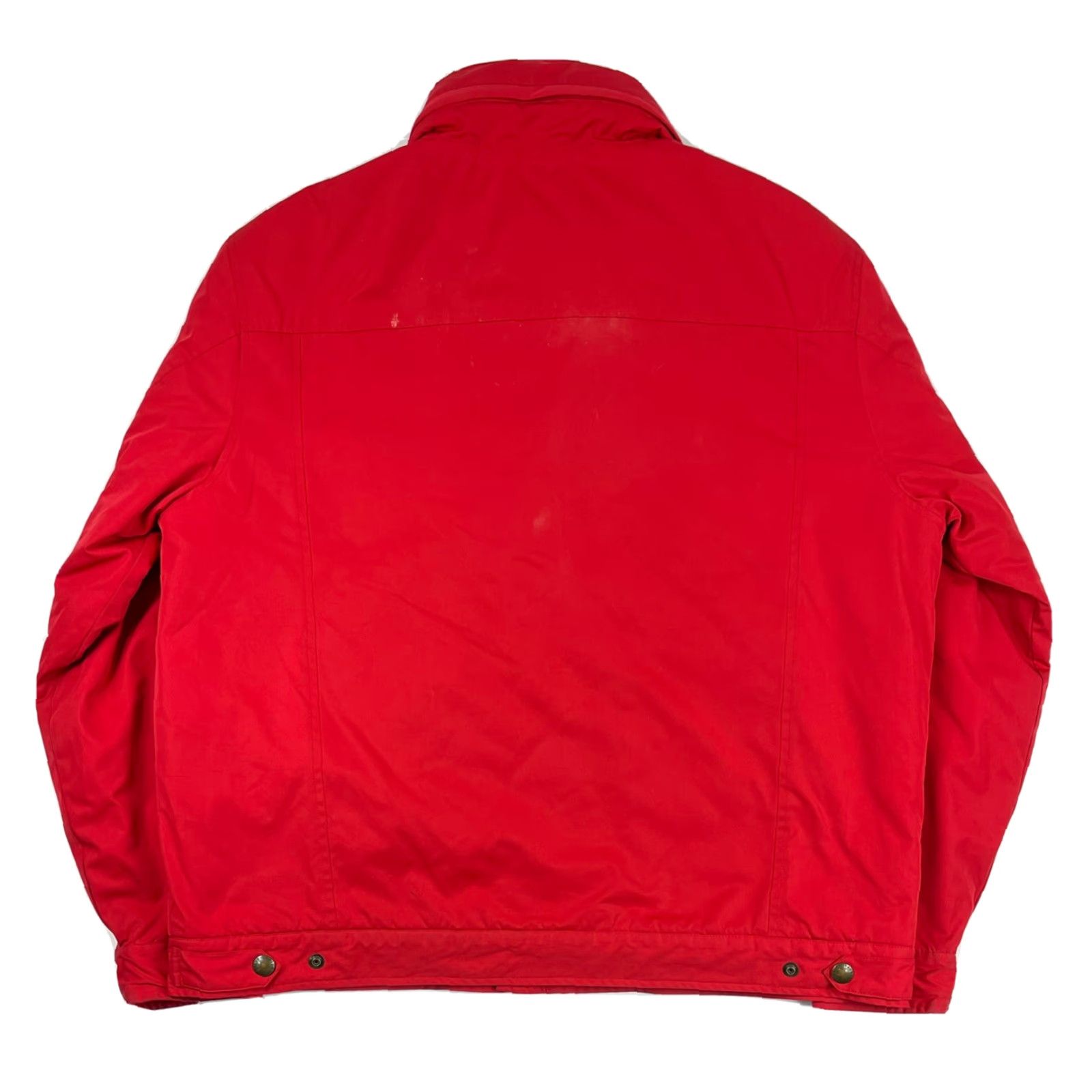 Polo Ralph Lauren VTG Polo Ralph Lauren Jacket Coat L Bomber Fleece Lined Hidden Hood Zipper Quilted Embroidered Logo Red Mens Size US L / EU 52-54 / 3 - 3 Thumbnail