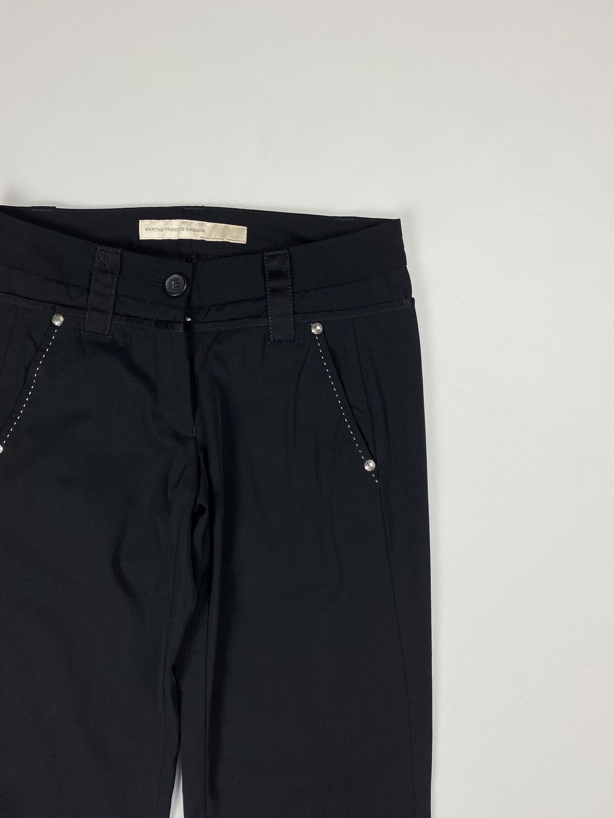 Marithe + Francois Girbaud Marithe Francois Girbaud avant-garde cropped pants trousers Size 26" / US 2 / IT 38 - 11 Thumbnail