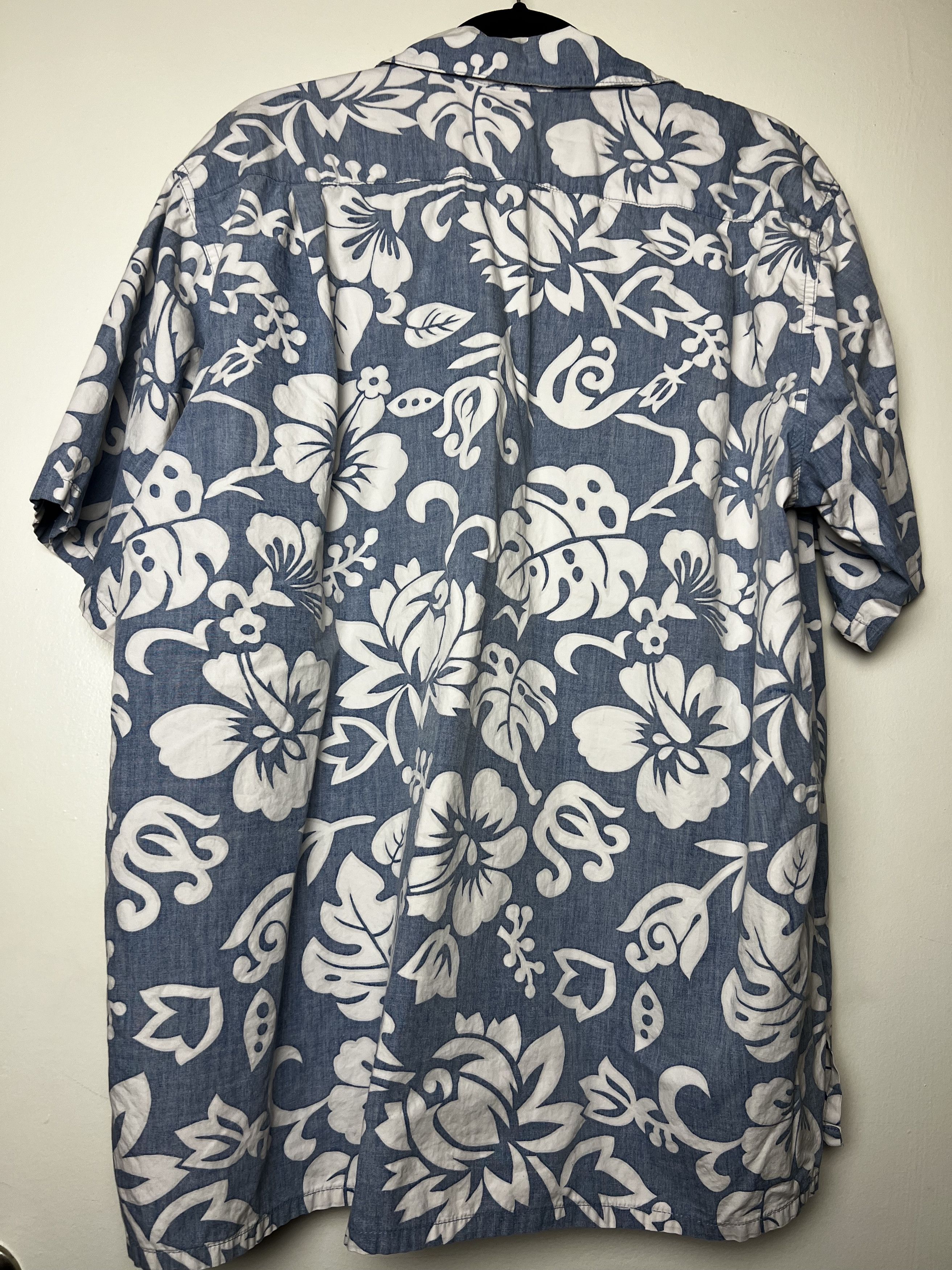 Vintage Vntg 80s Hawaiian Shirt: Barefoot in Paradise Aloha Print Size US L / EU 52-54 / 3 - 7 Thumbnail
