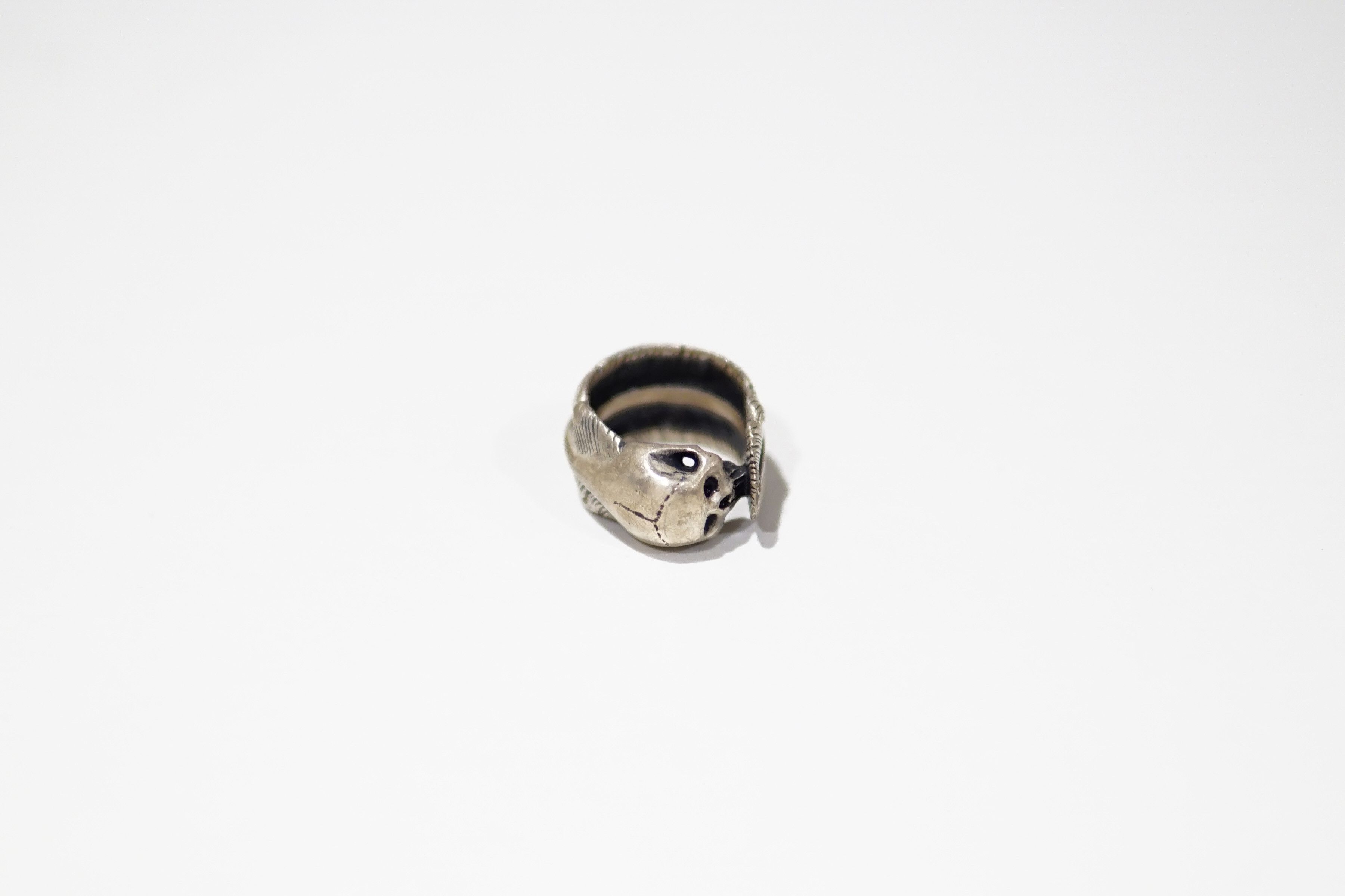 Magical Design × Number (N)ine SS04 Skull and Feather Ring Size ONE SIZE - 4 Thumbnail